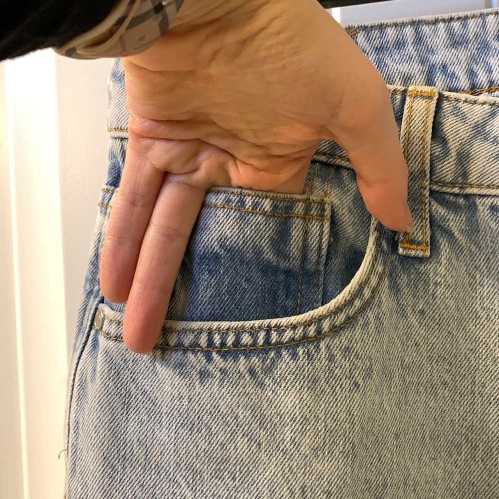 Zara High Rise Straight Leg Jeans - Picture 8 of 16